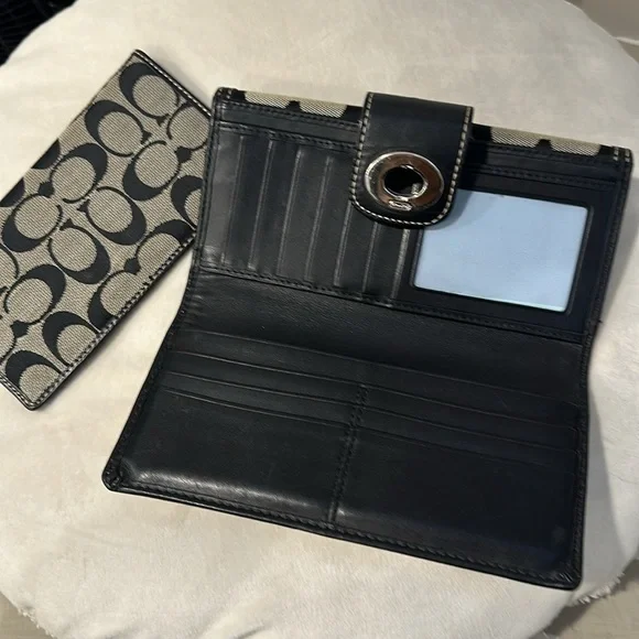 Vintage- Coach signature long wallet - pre-owned - Picture 7 of 8